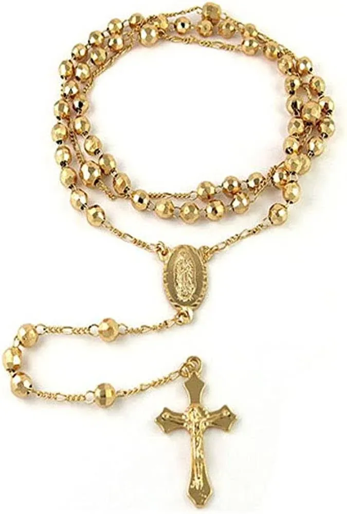 Verona Jewelers Gold Plated Rosary Necklace