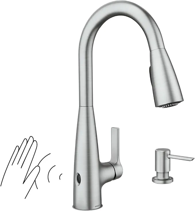 Moen Haelyn Touchless Single-Handle Pulldown Sprayer Kitchen Faucet