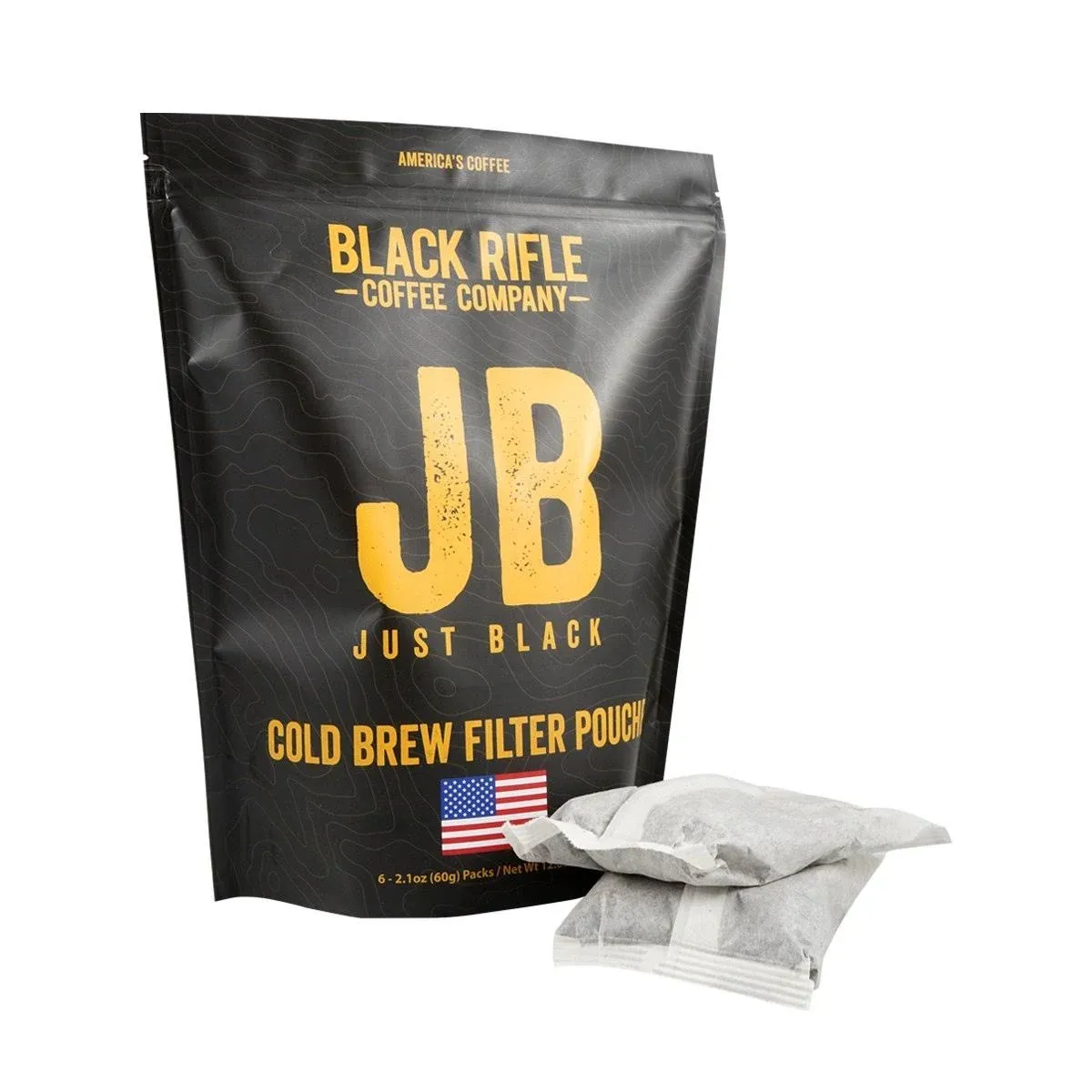 Black Rifle Coffee Company - Just Black Cold Brew Packs - Medium Roast - 6 