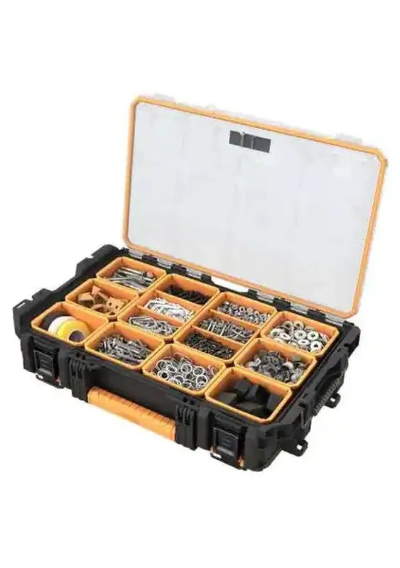 10-Compartment Small Parts Organizer RIDGID Pro System Gear