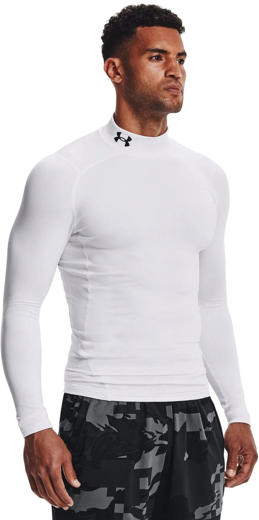 Under Armour Men's ColdGear Armour Compression Mock White L