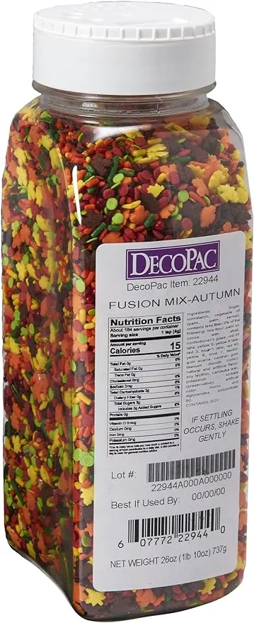 DECOPAC Autumn Fusion Mix Candy Sprinkles