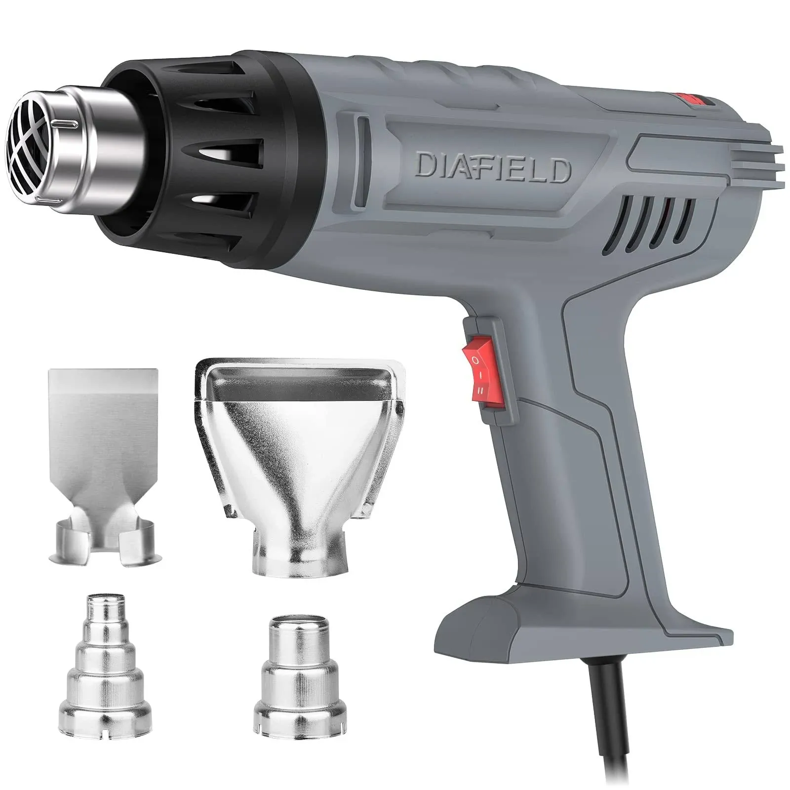 1850W Heat Gun Variable Temperature Settings 112120244- 650 DIAFIELD Fast Heat ...