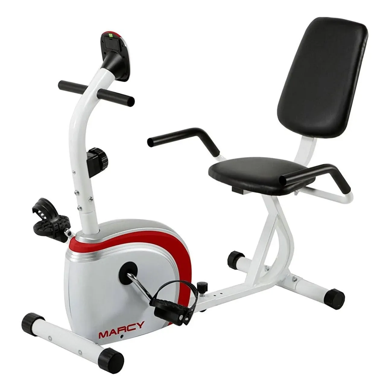 Marcy Recumbent Magnetic Cycle White