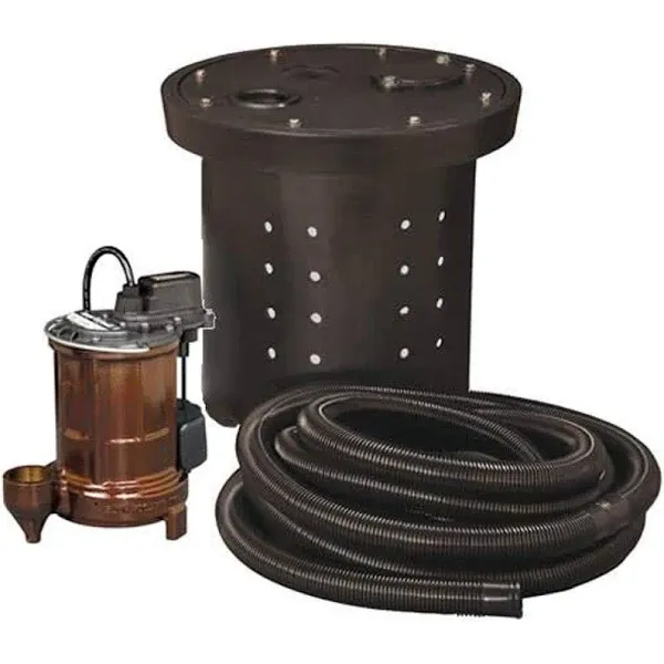 Liberty Pumps CSP-257 1/3 HP Cast Iron Crawl Space Sump Pump Kit