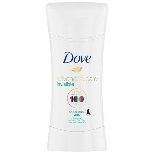 Dove Antiperspirant Deodorant Advanced Care Sheer Cool 2.6 oz (Pack of 4)