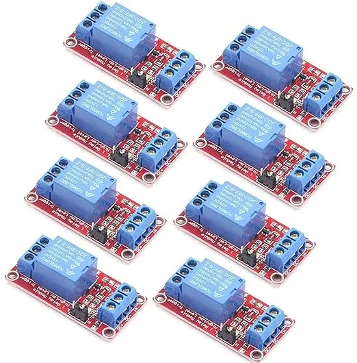 AZKO 5v Relay Module 1 Channel Relay Board for Raspberry Pi with Opto-Isolated High or Low Level Trigger 5v 1 Channel Relay Switch for Arduino