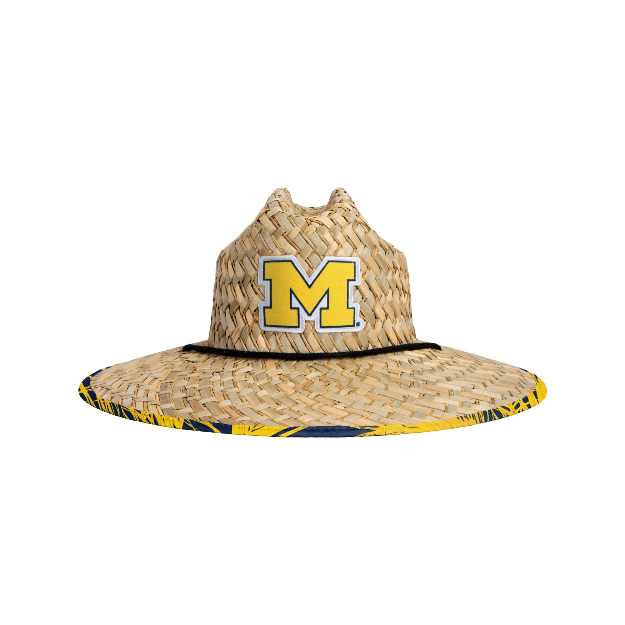 FOCO Men's NFL Team Logo Floral Lifeguard Beach Straw Sun Hat