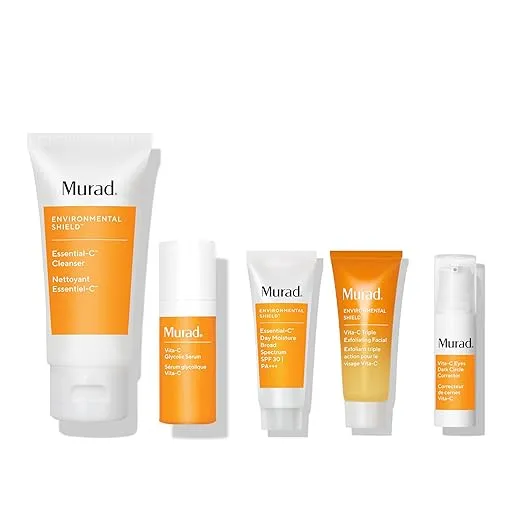 Murad Dr. Murads 30-Day Bright Skin Regimen | Set | Clean, Exfoliate, Target Uneven Tone, Minimize The Look of Dark Circles and Restore A Healthy Glow