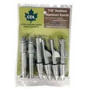 Tap My Trees Maple Sugaring Hookless Aluminum Spout (6-pack)