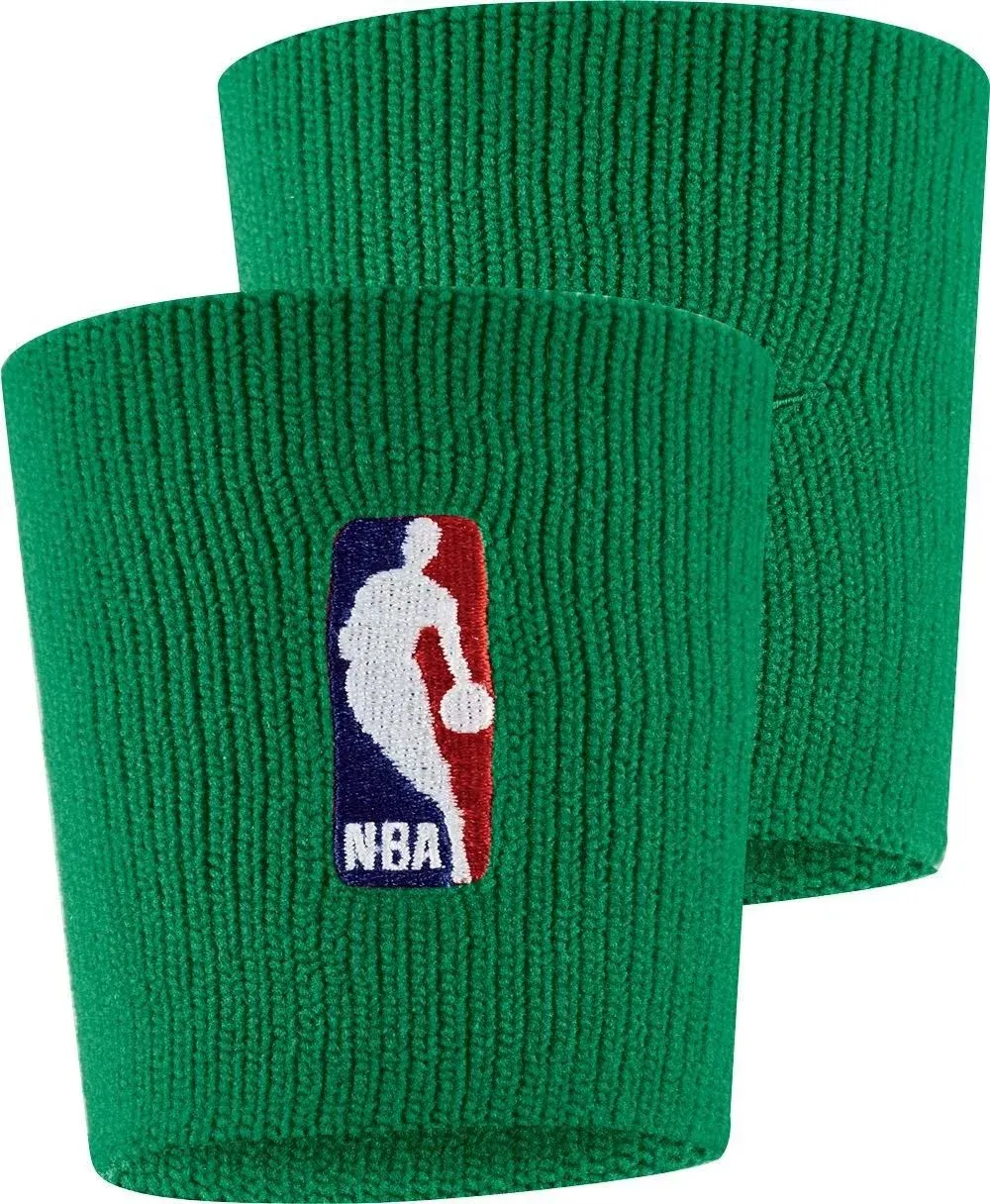 NWT Nike Elite 2 pack wrist bands, yellow, blue, or green, polyester, NBA logo