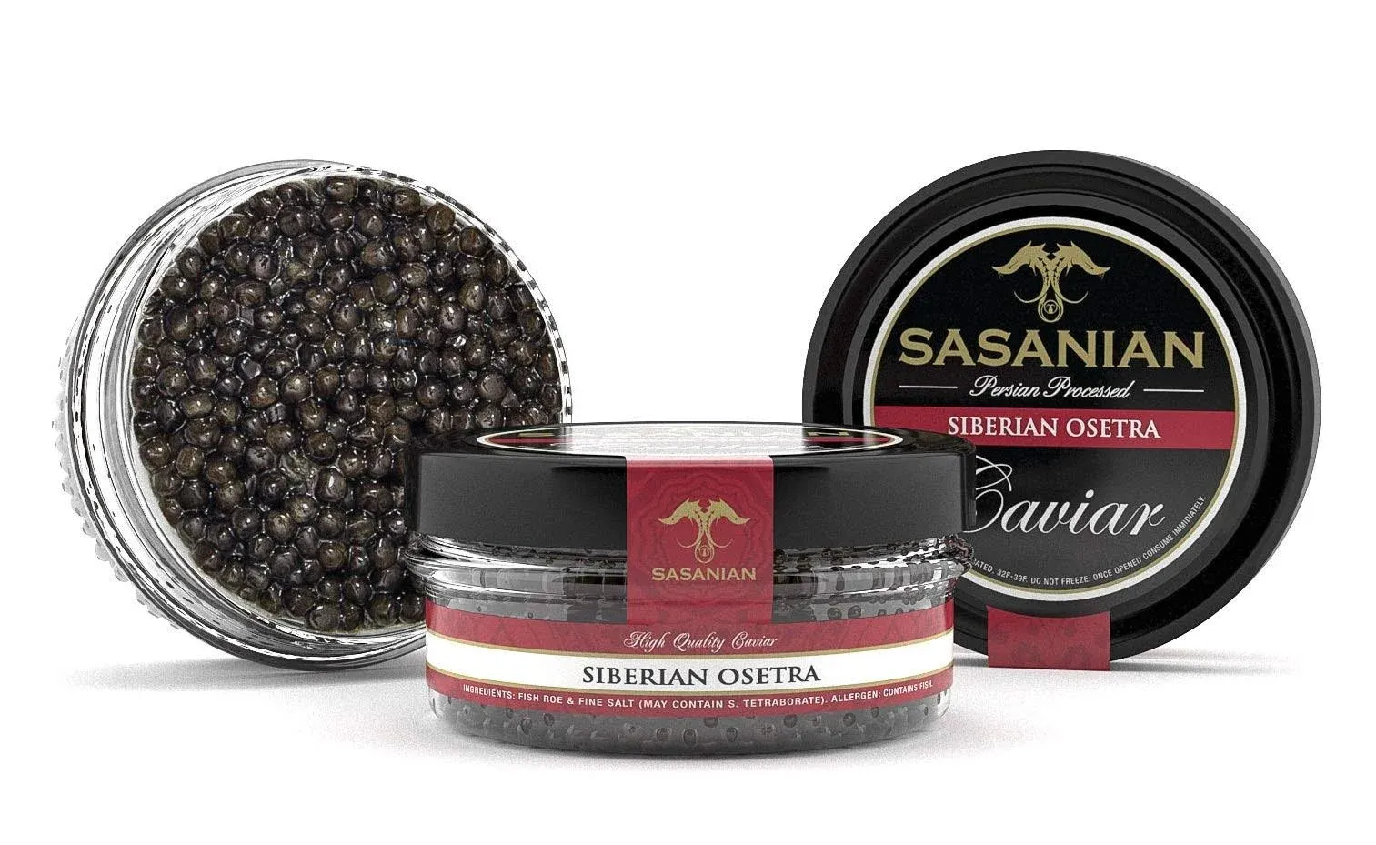 Caviar & Caviar Overnight Guaranteed Fresh Siberian Sturgeon Osetra Baerii Caviar ...