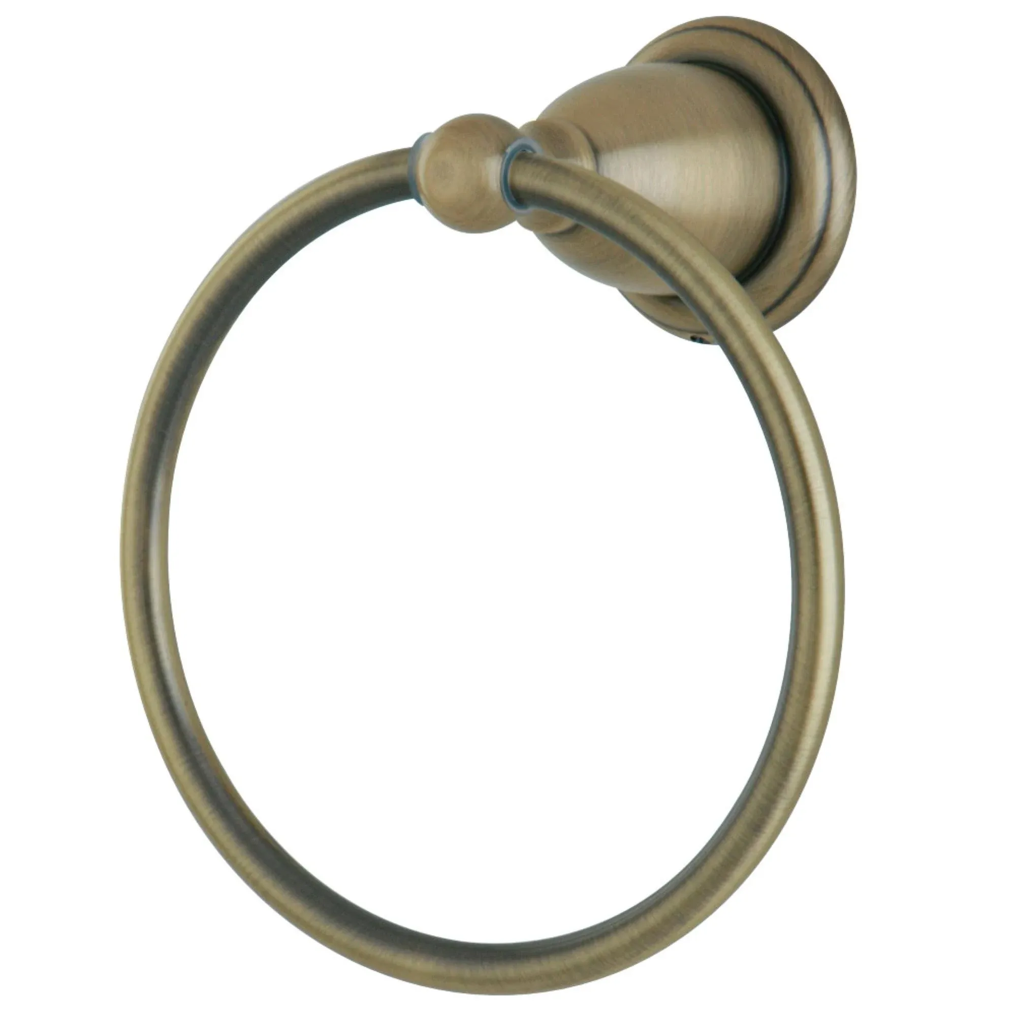 Kingston Brass BA1754AB Heritage Towel-Ring, Antique Brass, 7-3/4"