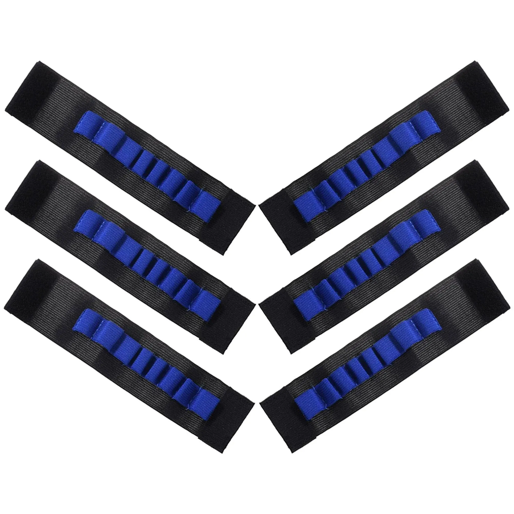 LuFOX 6 Pcs Flexible Bandolier Eva Bullet Ammo Dart Storage Wrist Belt Band Strap Fo