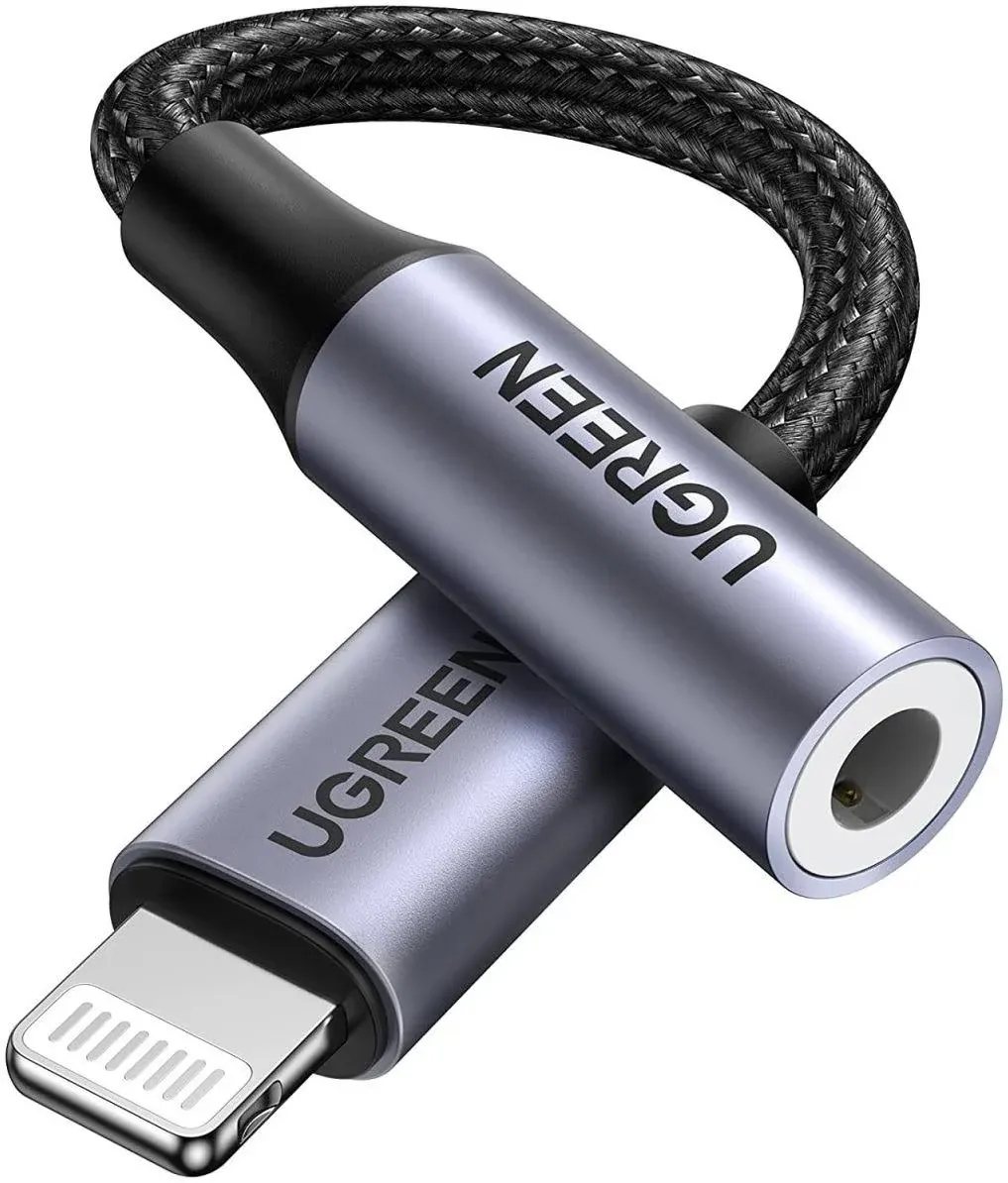 UGREEN Lightning to 3.5mm Headphone Adapter, Grey