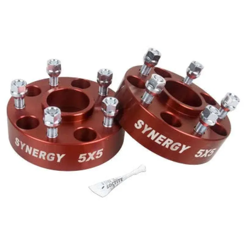 Synergy 4113-5-50-H Hub Centric 1.75&#034; Wheel Spacers 5x5&#034; Bolt Pattern 1/2-20 UNF