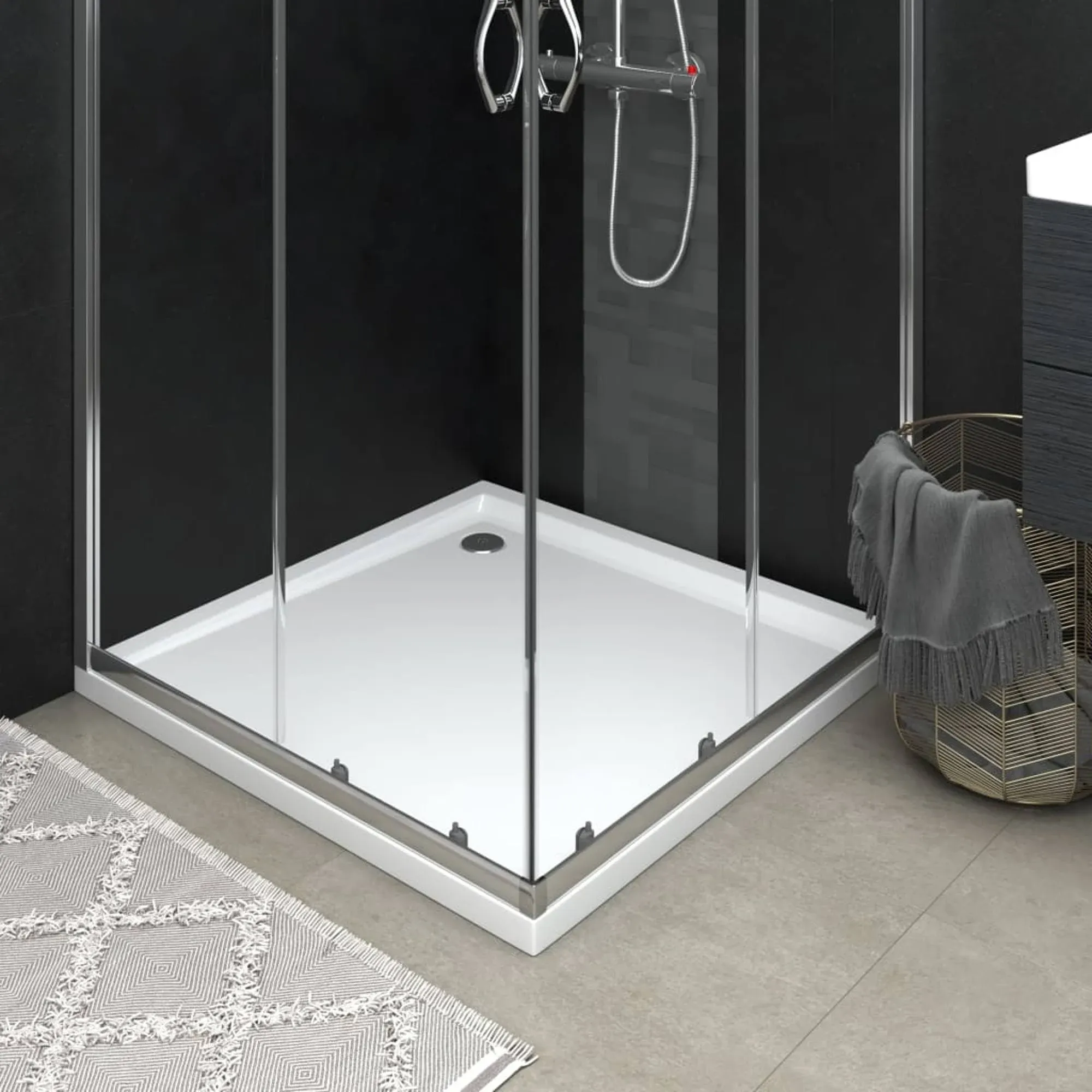 Vidaxl Square ABS Shower Base Tray 35.4"X35.4"