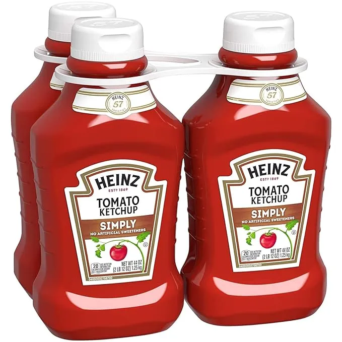 Heinz Tomato Ketchup, Simply, 3 Pack - 3 pack, 44 oz