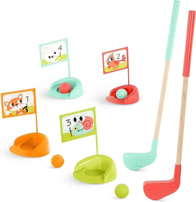 Wooden Golf Set Sports &amp; Outdoors Golf Set for Toddlers with Storage Bag