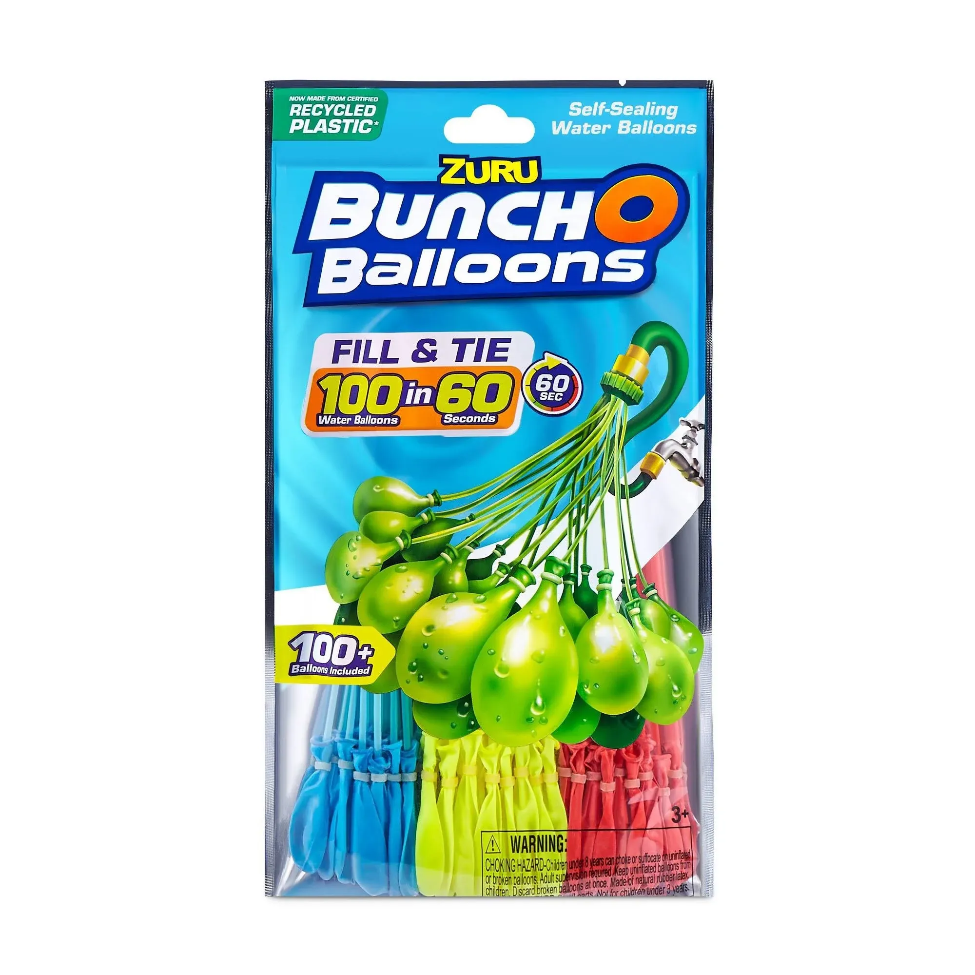 Bunch O Balloons 100 Rapid-Filling Self- Sealing Water Balloons Pack Of 2