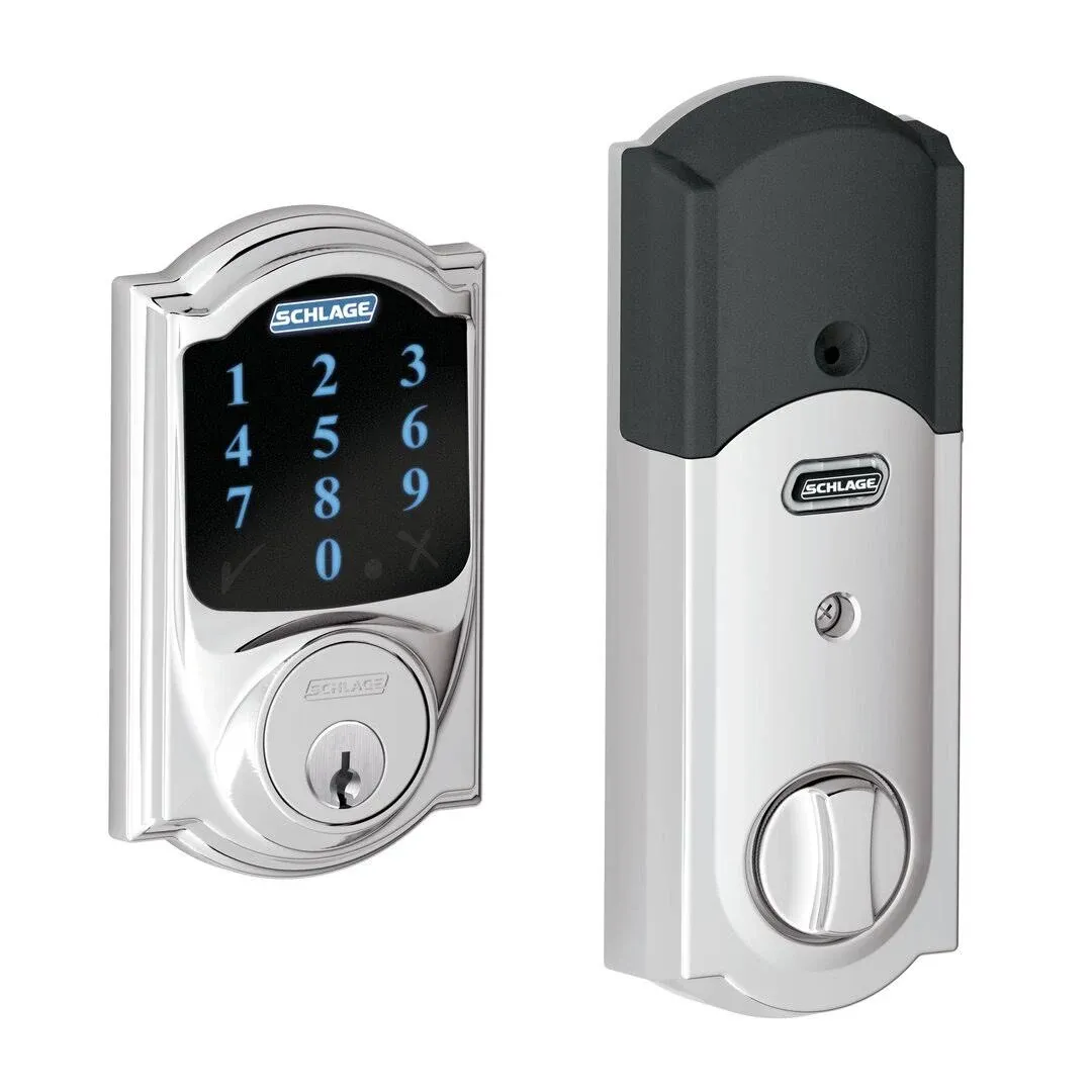 Schlage BE469ZPVCAM619 Satin Nickel Connect Camelot Touchscreen