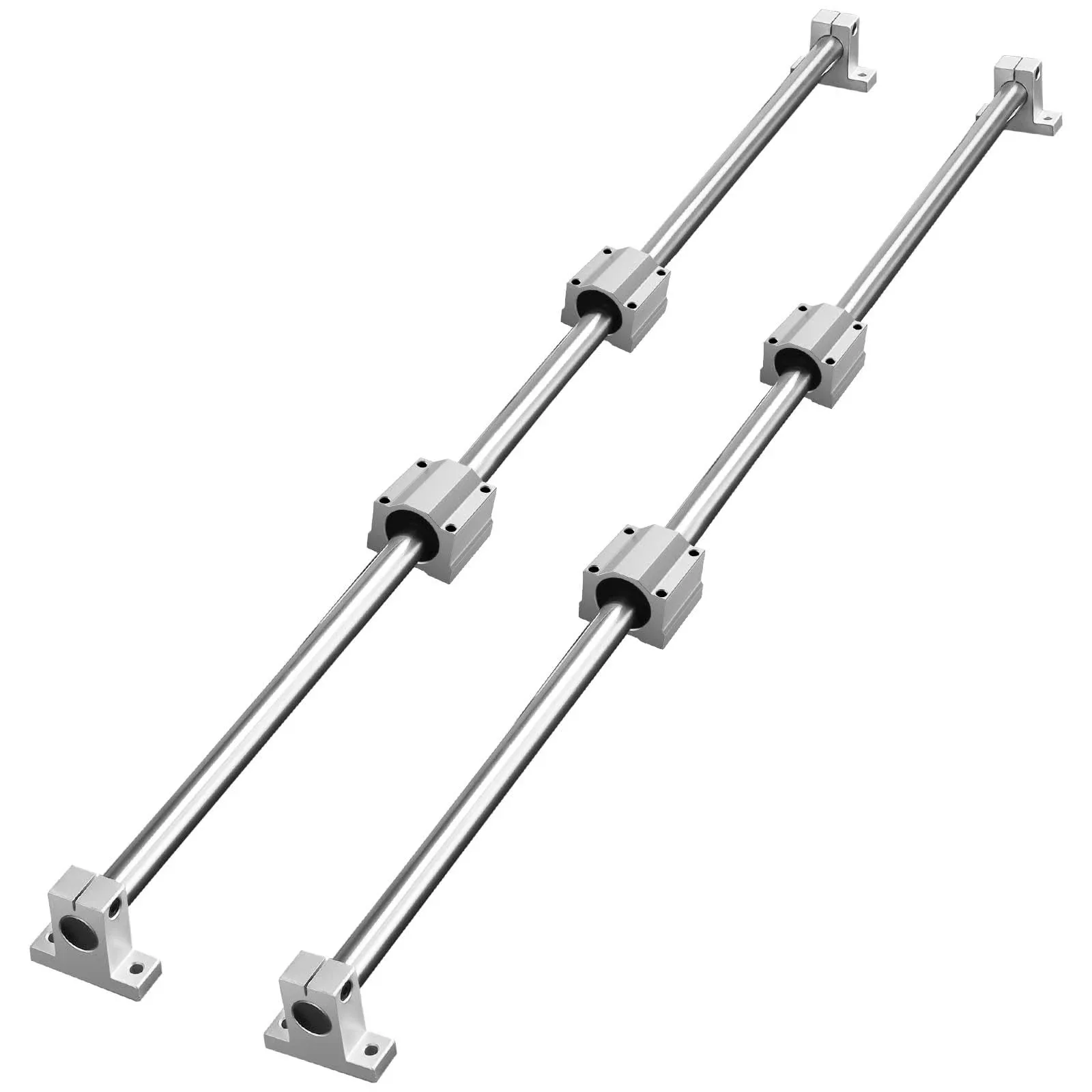 VEVOR Linear Rail Slide 2PCs 20mm x 1200mm Bearing HTTZ20-1200 