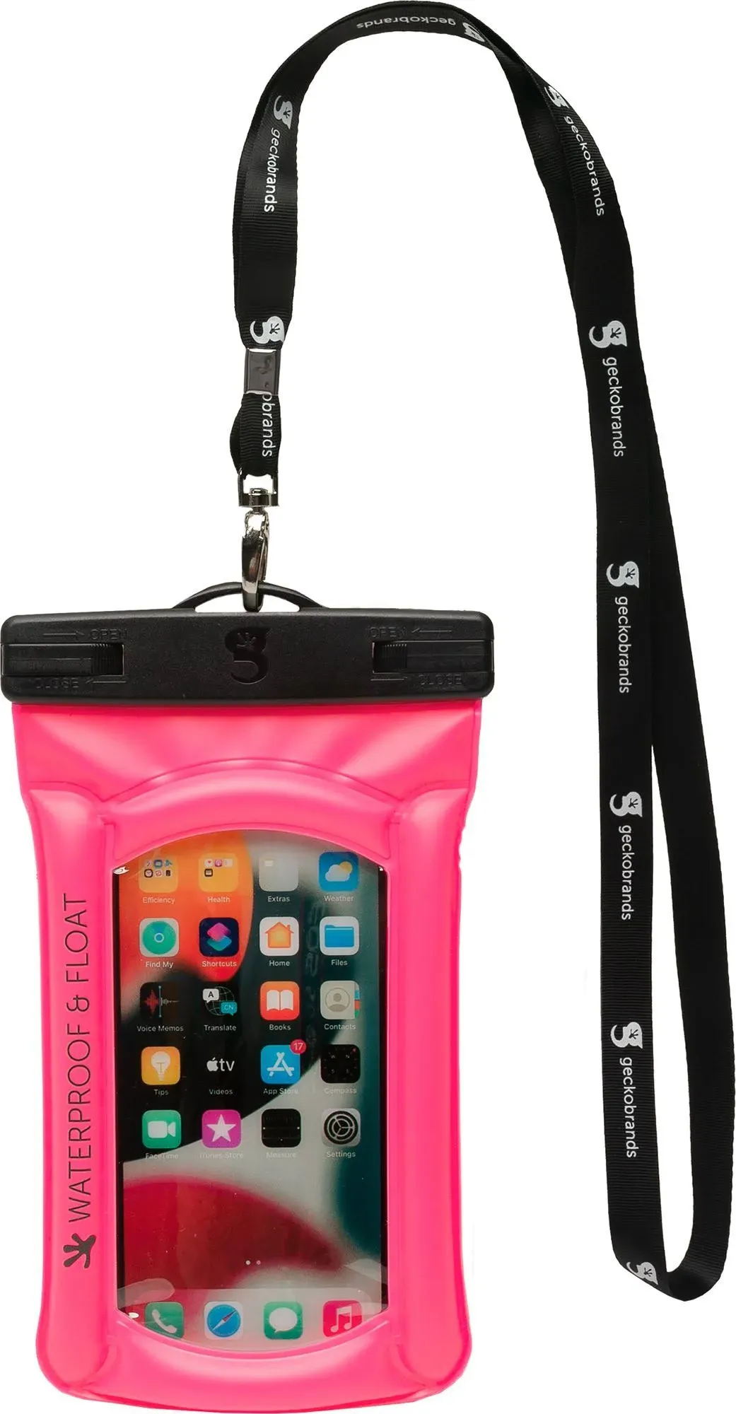 geckobrands Float Phone Dry Bag - Waterproof & Floating Phone Pouch – Fits Most iPhone and Samsung Galaxy Models