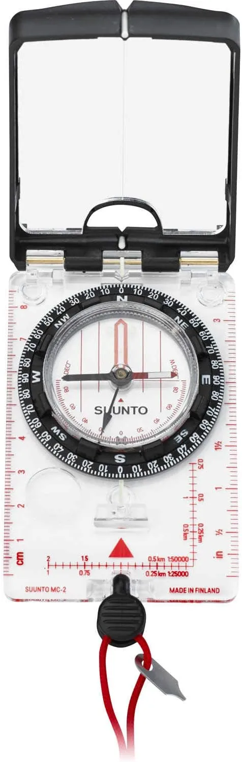 Suunto MC2 Navigator Mirror Sighting Compass with Built-In Clinometer Quadrant