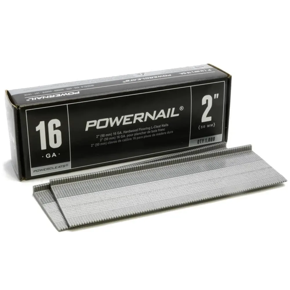 Powernail 16-Gauge 2-Inch L-Style Flooring Cleat Nail L20016