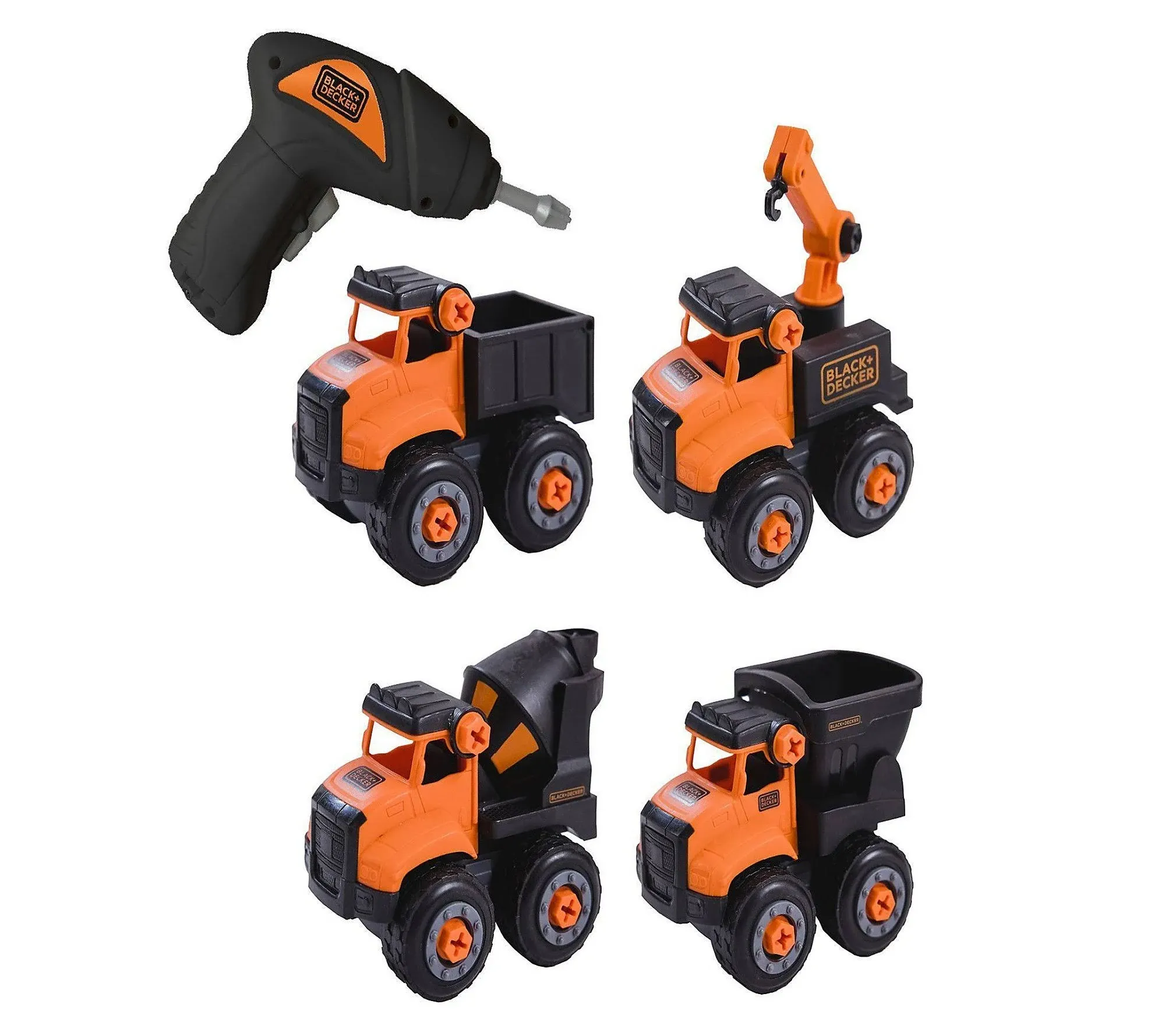 Black & Decker Take Apart Mini Construction Trucks Set