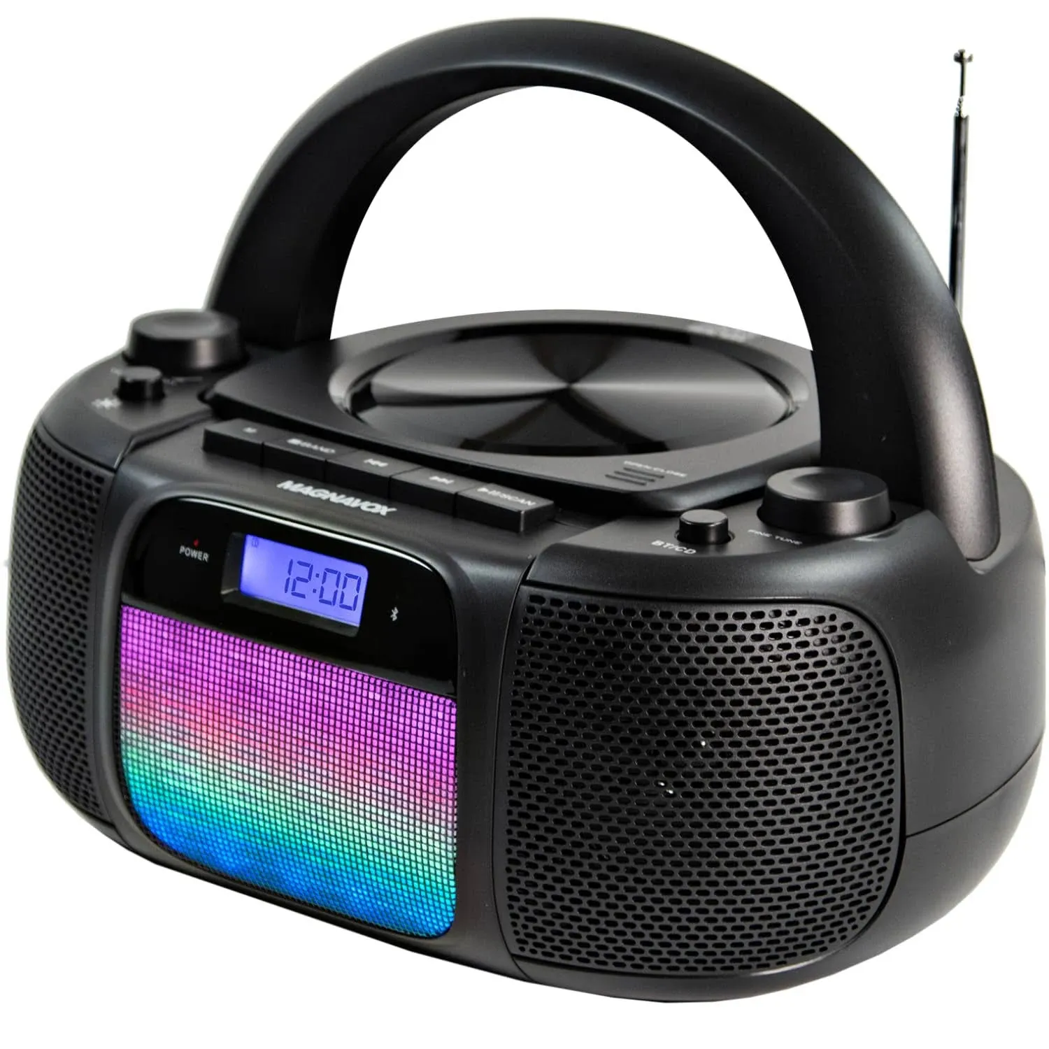 Craig Bluetooth CD Boombox with Lights &amp; AM/FM Radio