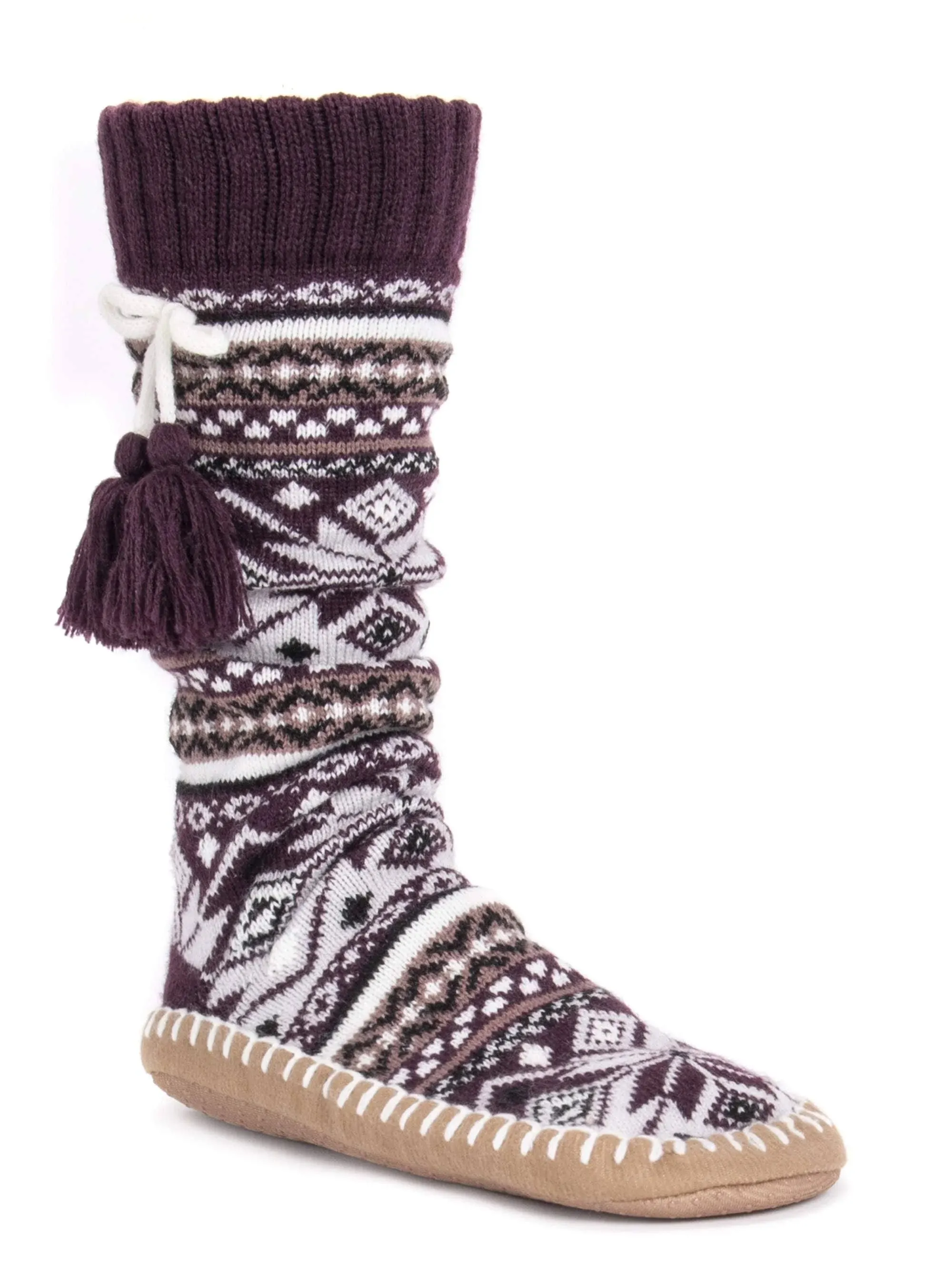 Muk Luks Women's Slipper Socks with Tassels