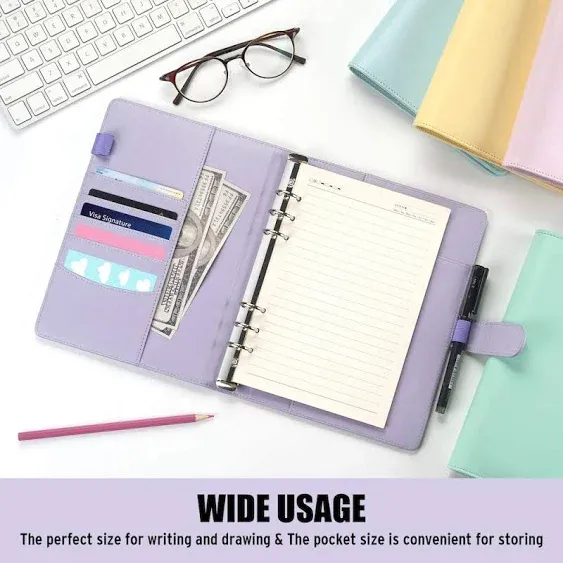 Wholesale Refillable A5 PU Leather Binder Budget Ledger Wallet With Magnetic Buckle   Personal Planner Notebook Cover 6 Ring From Youngstore09, $11.30 | DHgate.Com