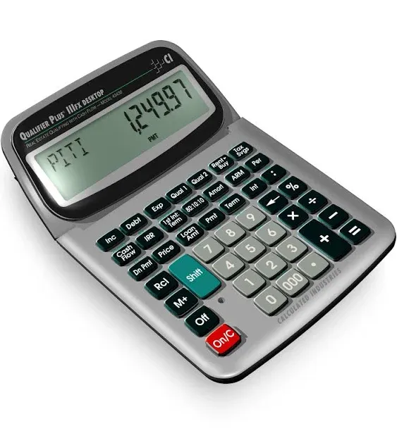 Calculated Industries 43430 Qualifier Plus Iiifx Desktop Pro Real Estate Mortgage Finance Calculator | Clearly-Labeled Keys | Buyer Pre-Qualifying |