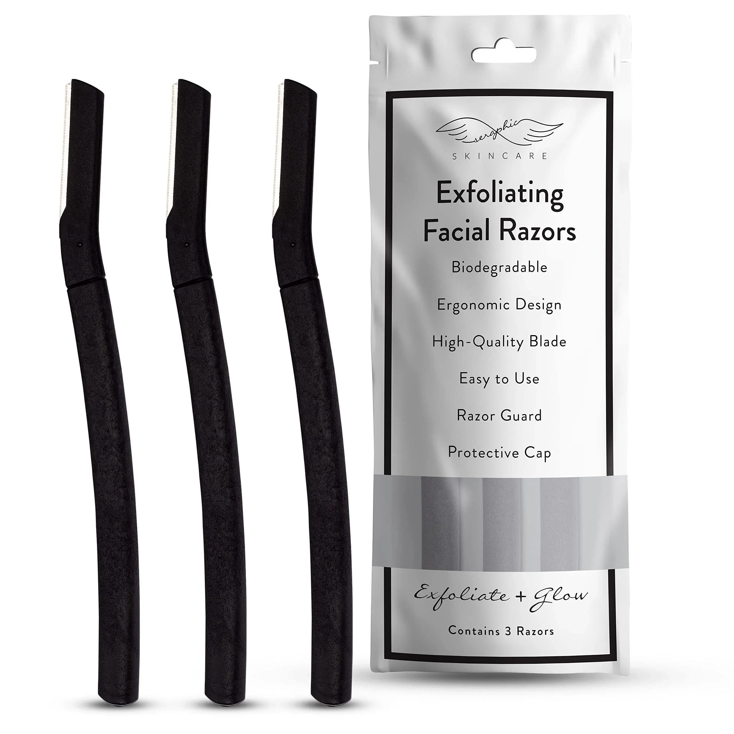 Exfoliating Facial Razor - Eyebrow, Face Razors for Women -  Tool Removes Dead