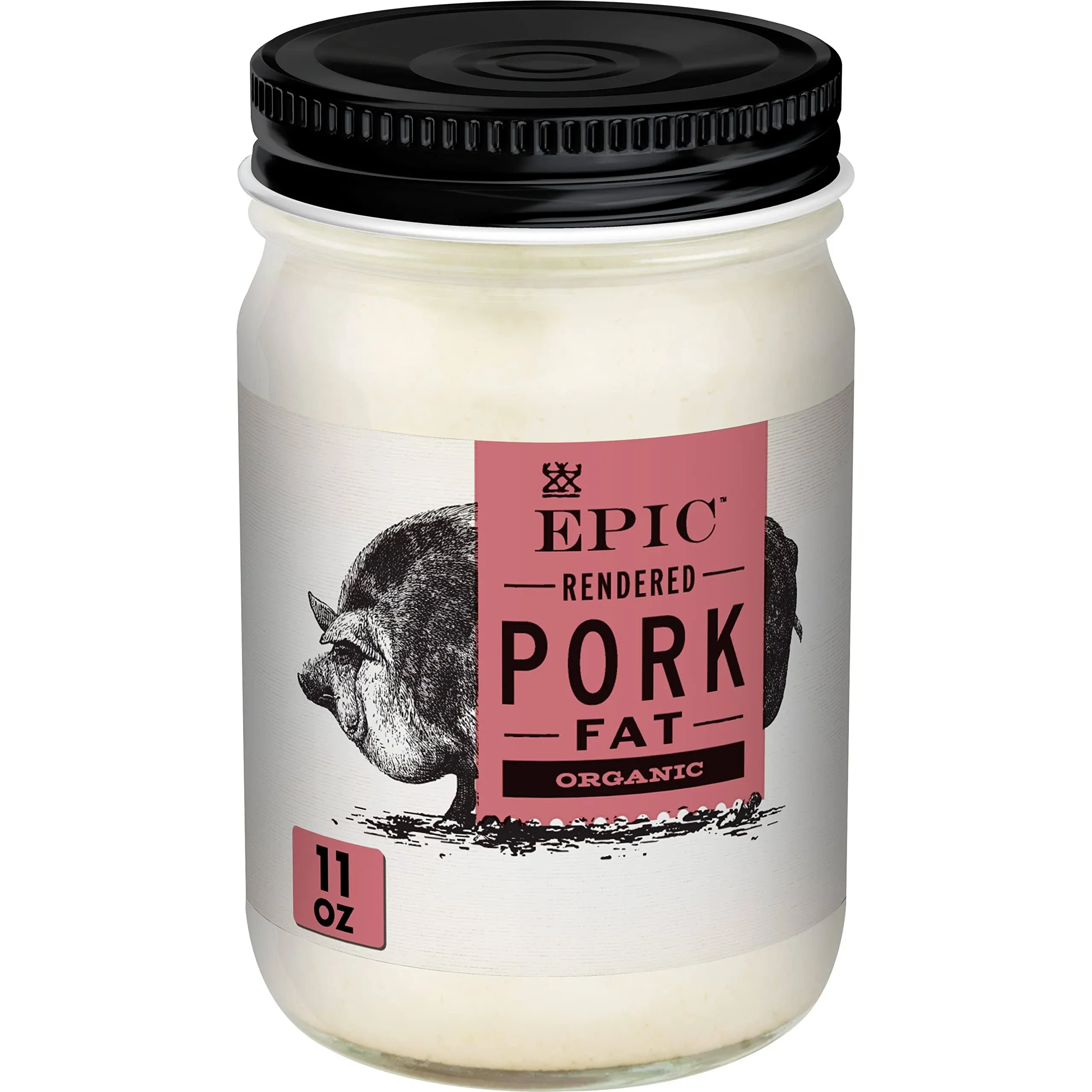 Epic Pork Fat, Organic, Rendered - 11 oz