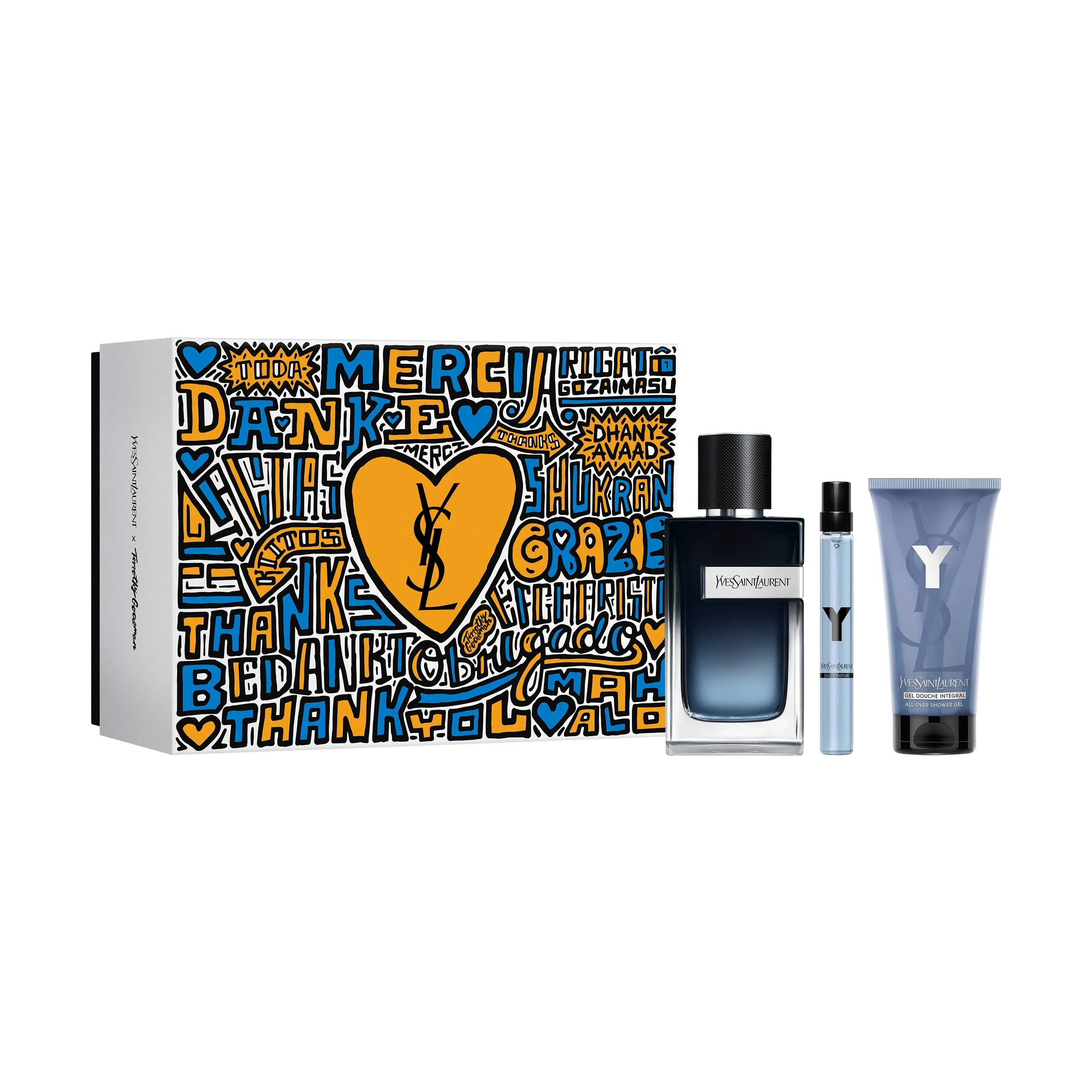 Y By Yves Saint Laurent 3 Pcs Eau de Parfum Gift Set For Men NEW Fathers Day