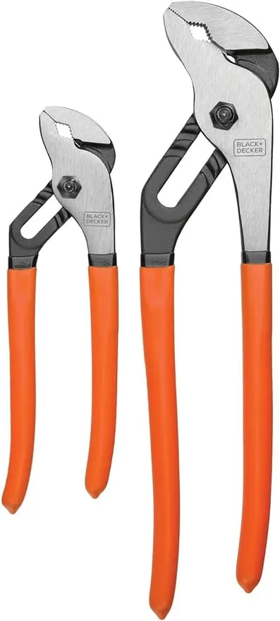 BLACK+DECKER Slip Joint Pliers, 2 Pack (BDHT84001)