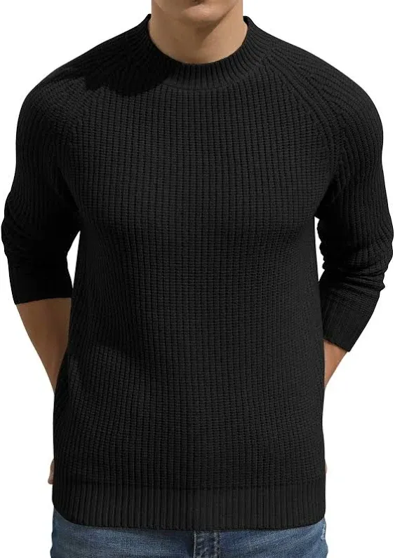 Sailwind Men's Crewneck Casual Sweater Structured Knit Soft Casual Pullover Sweater