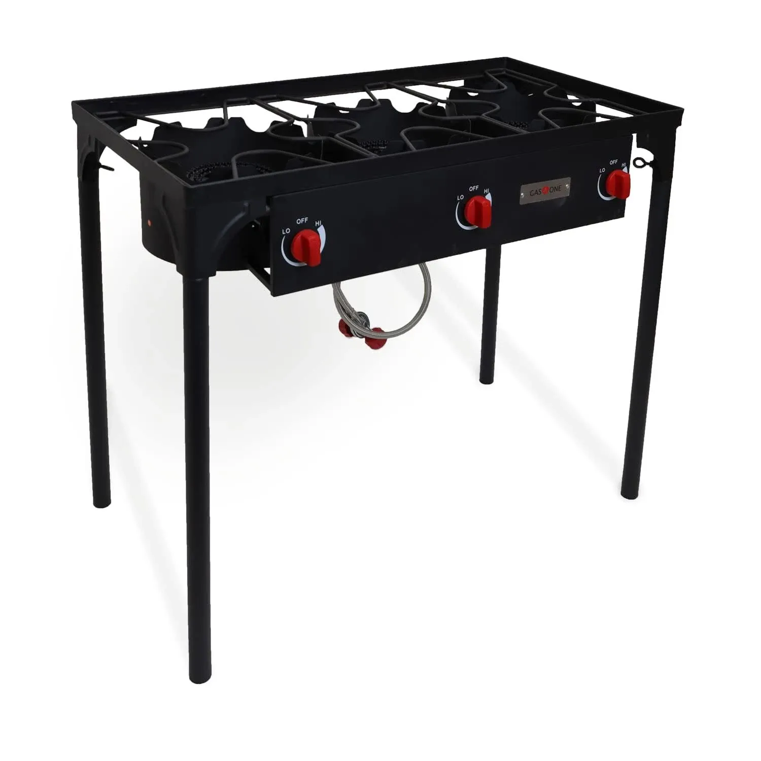 Gas One Outdoor Triple High pressure Burner with Stand Stove Propane Gas Cook...