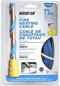 Wrap-On 31006 Pipe Heating Cable, 6'