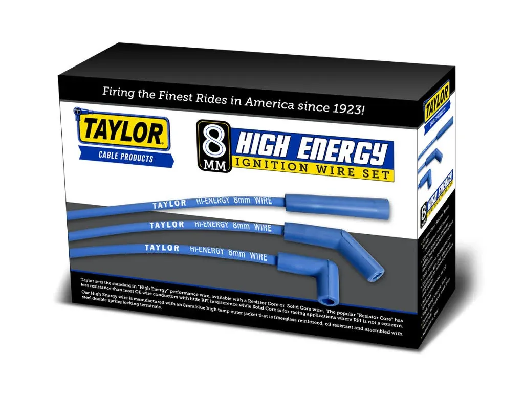 Taylor Cable® 64666 - High Energy™ 8mm Ignition Wire Set (Ford Inline Six)