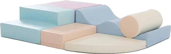 Iglu Set 28 Pastel Color Soft Play Large Foam Blocks Indoor Climbing T