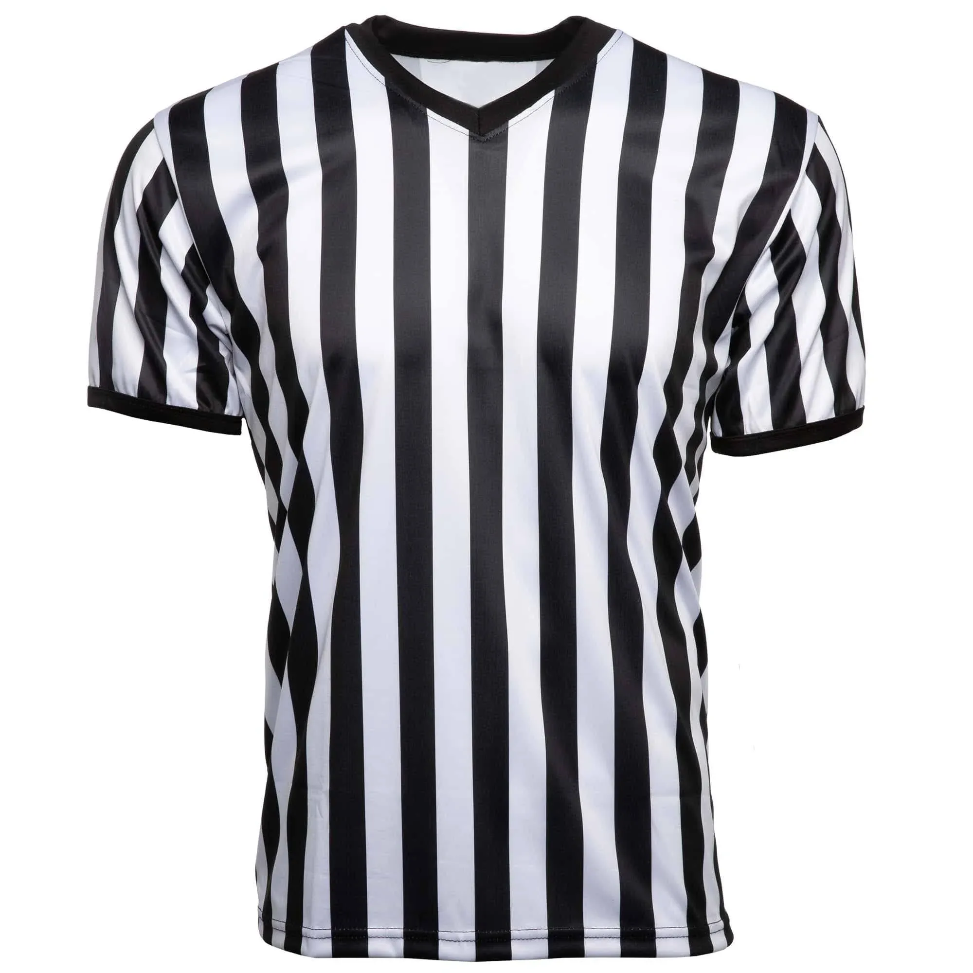 Murray Sporting Goods Men's V-Neck Referee Shirt Men’s Official Short Sleeve Pro-Style V-Neck Officiating Referee Shirt