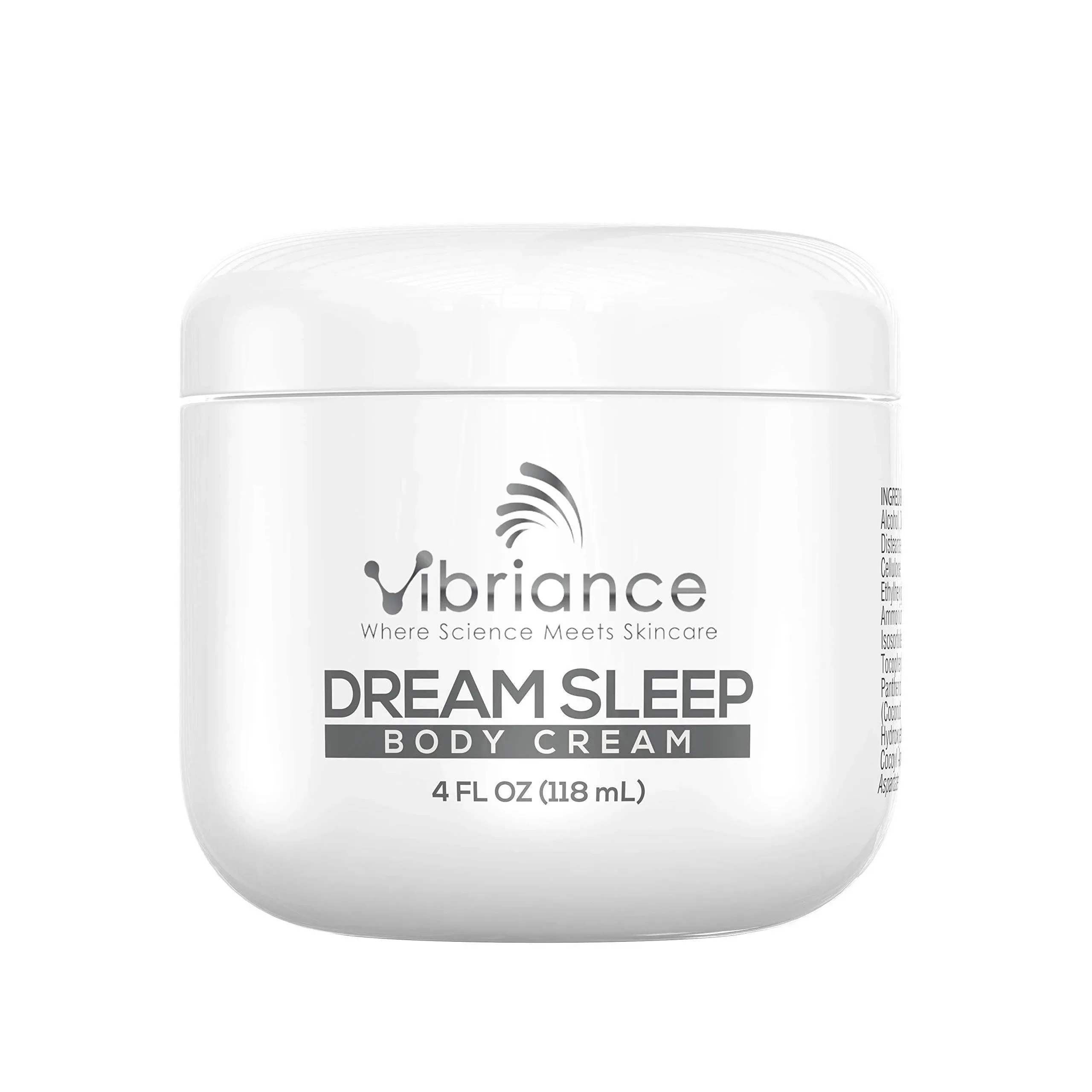 Vibriance Moisturizing Dream Sleep Body Cream Fluffy Full Body Dry Skin Moisturizer for Relaxation and Rejuvenation Soothes Skin | 4 fl oz (118 ml)