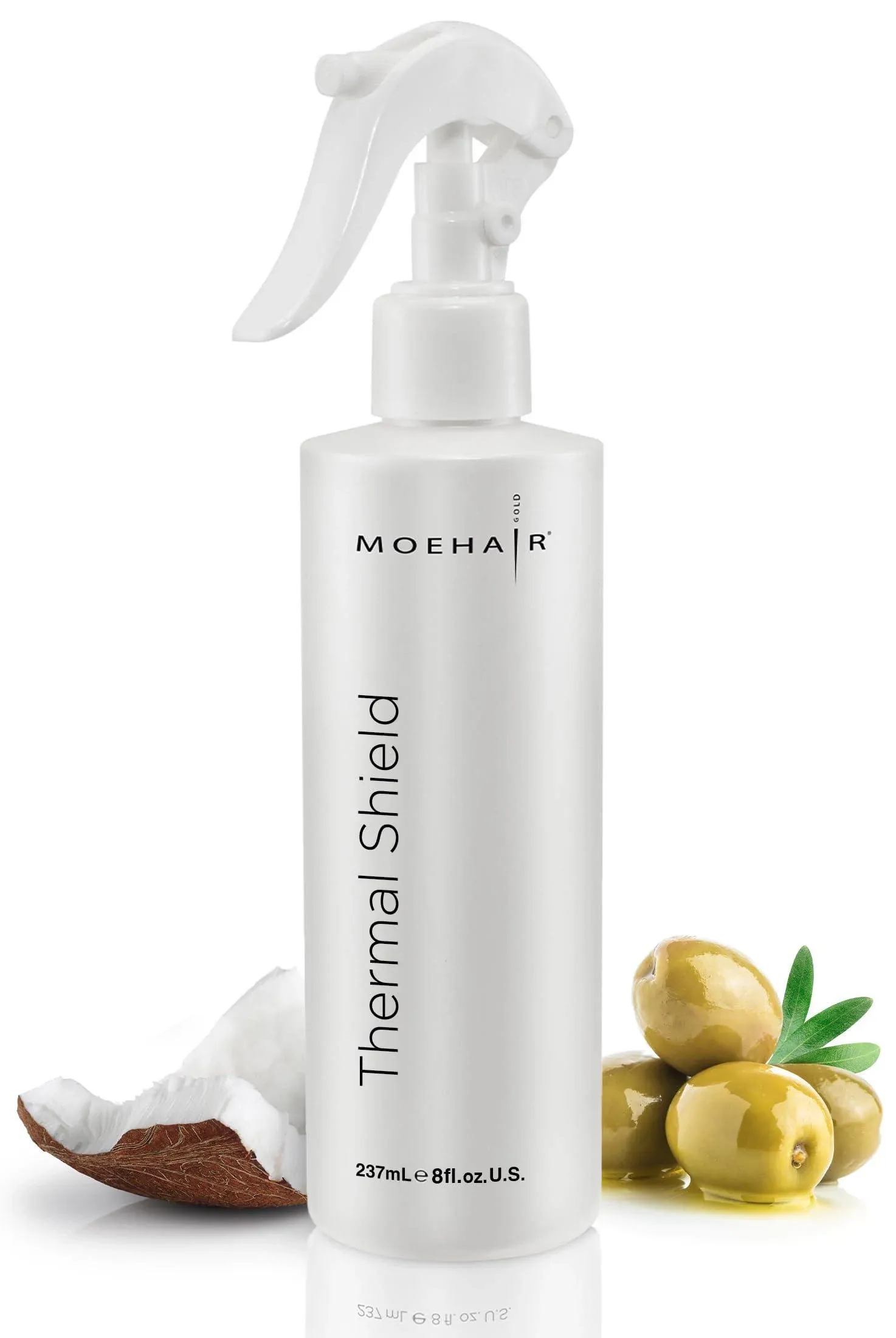 Moehair Heat Protectant for Hair (8 fl oz), Hair Thermal Protection Spray, Flat ...