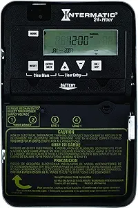 Intermatic ET1105C Time Switch, 1-Circuit/30-Amp Rating, Gray