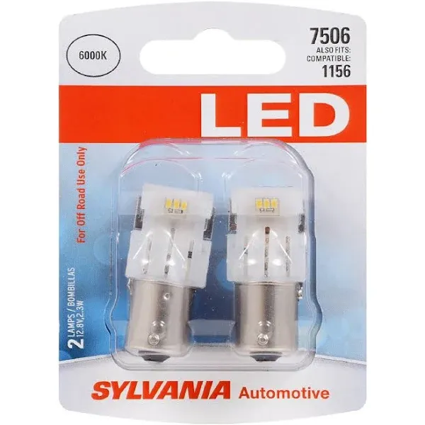 Sylvania 7506 LED White Mini Automotive Bulbs - 2 ct