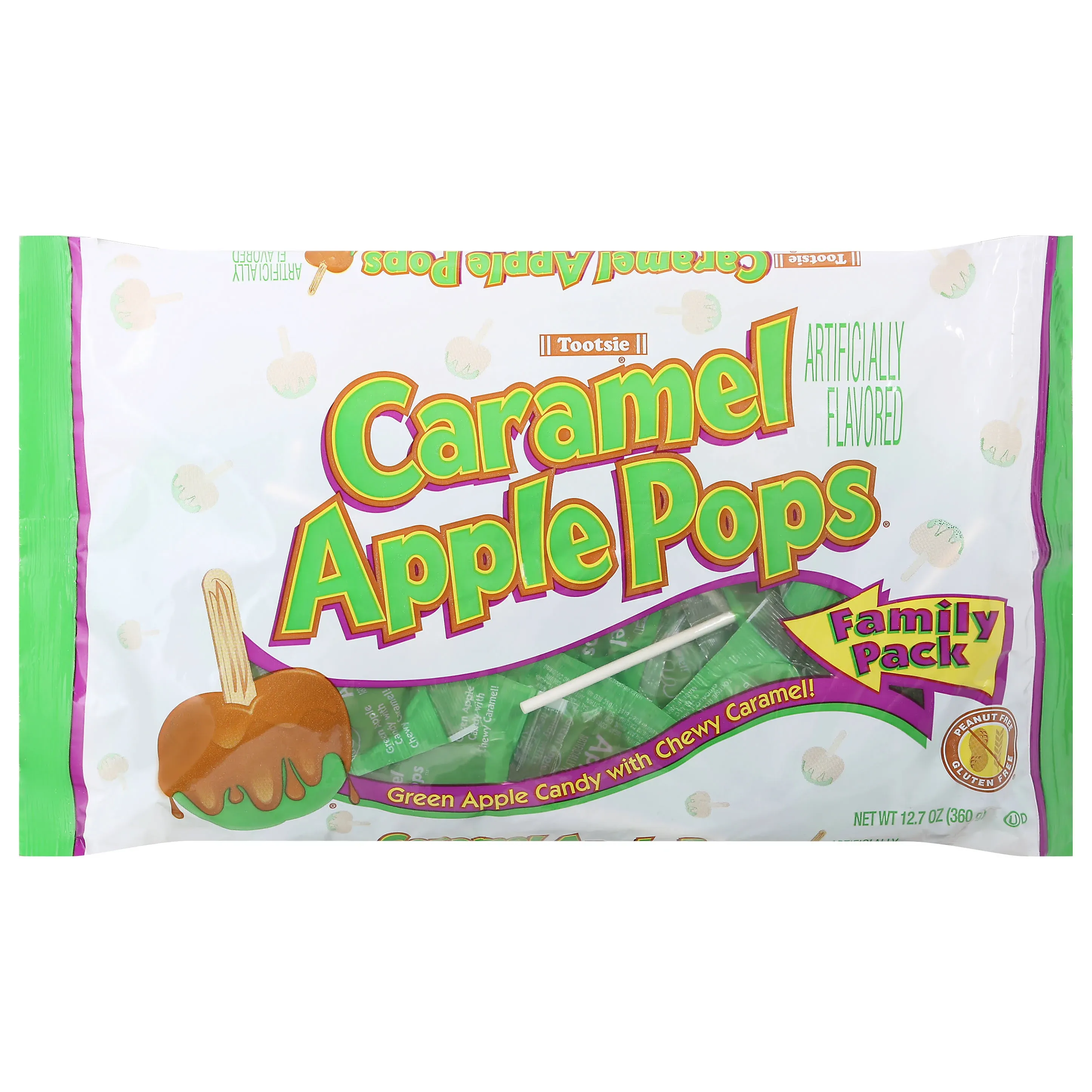 Tootsie Candy, Caramel Apple Pops, Family Pack - 12.7 oz