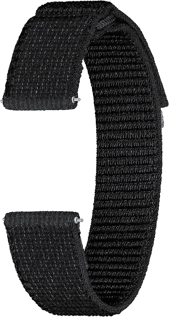 Samsung - Fabric Watch Band for Galaxy Watch6, Galaxy Watch6 Classic S/M - Black